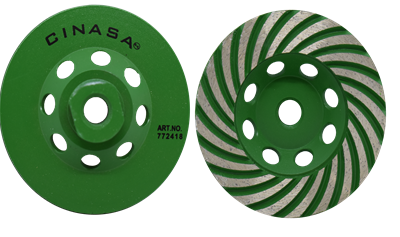 Copa de Diamante Tipo Turbo para Materiales Duros (Máquina Europea), Artículo 772418