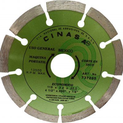 Disco de Diamante Segmentado para Obra General, Artículo 737205