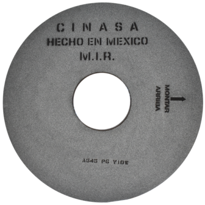 Rueda Abrasiva Vitrificada para Rectificado de Cigueñales, Artículo 4341