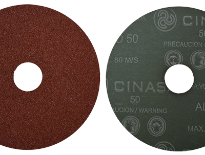 Disco de Lija con Respaldo de Fibra Vulcanizada, Artículo 9720