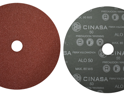 Disco de Lija con Respaldo de Fibra Laminado, Artículo 9795