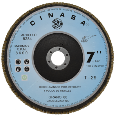 Disco de Lija Laminado, Artículo 8284